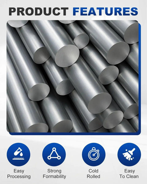 Stack of Two 12 Inch Long 1 Inch Diameter 1018 Carbon Steel Bars Cold Rolled For Metalworking Round Rods in unpolished finish