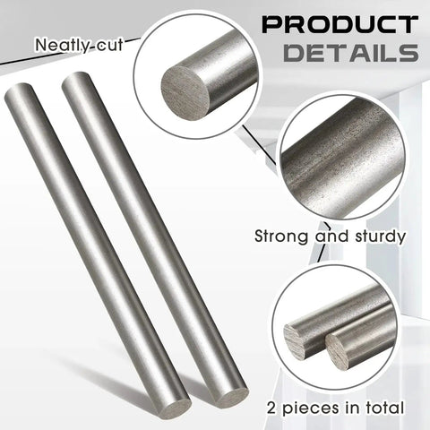 Two Pack 1018 Carbon Steel Round Rods 1 Inch Diameter 12 Inch Length Built To Last Cold Rolled Steel Bar Unpolished Finish