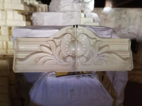 European Style Carved Window Frame Mold For Villas And Hotels GRC Concrete Decorative Mold With Antique Roman Column Pattern