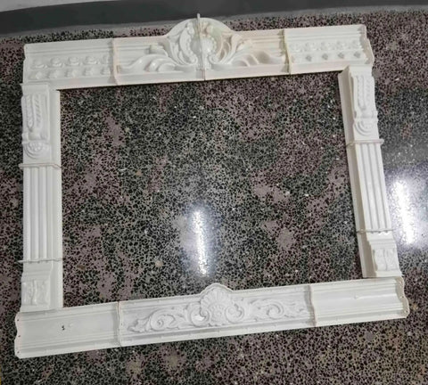 European Style Carved Window Frame Mold For Villas And Hotels GRC Concrete Decorative Mold with Antique Roman Column Pattern