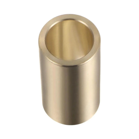 Top view of Sleeve Bearing Three Quarters Inch Bore One Inch Outer Diameter Two Inch Length Cast Brass Self Lubricating Bushing
