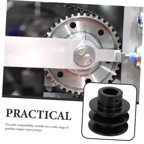 Groove Sheave Double Pulley for V-belt Water Pump Heavy Duty Cast Easy Installation for Automotive and Industrial Applications