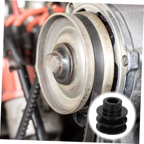 Groove Sheave Double Pulley for V-belt Water Pump Heavy Duty Cast installed in automotive application