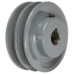 3.05 Inch Outer Diameter Fixed Bore Double Groove AK Pulley Cast Iron Designed For A 3L And 4L V Belts Use With AX Belts