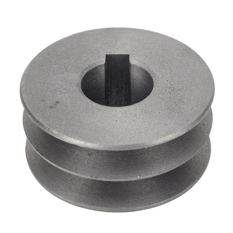 Double Groove V Belt Pulley For Industrial Machinery Cast Iron V Pulley With Quiet Damping 50 To 91 Millimeter Diameter