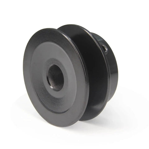 Single Groove Web Sheave Cast Iron Belt Pulley for V-Belt Drives 2.0 Inch Outer Diameter with 1/2 Inch Bore side view