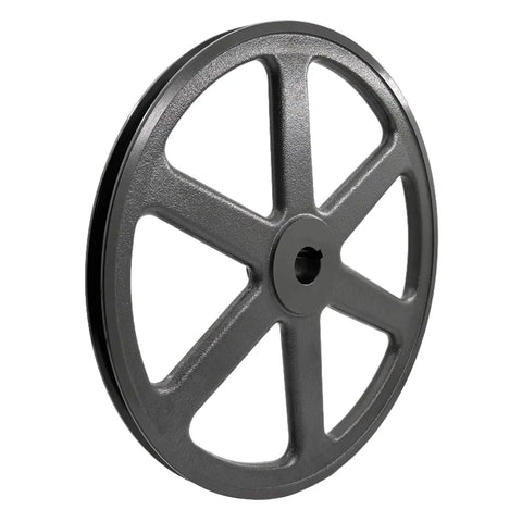Heavy Duty Cast Iron V Belt Pulley With 12.25 Inch Outer Diameter And 1 Inch Bore One Groove Motor Pulley For A 3L And 4L V Belts