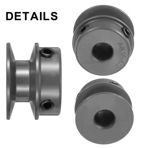 Details of Cast Iron V Belt Sheave With 1/2 Inch Bore And 1.55 Inch Outer Diameter Single Groove For 4L And A Belts