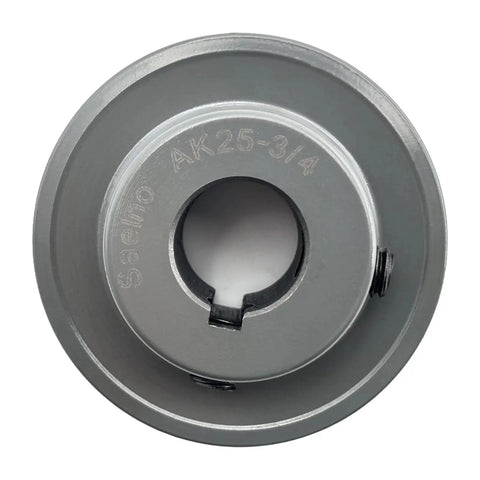 Three Quarter Inch Bore V Belt Pulley With Two Point Five Inch Outer Diameter One Groove Cast Iron Motor Pulley AK2534 Style