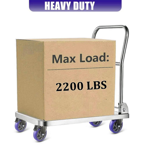 5 Inch Heavy Duty Caster Wheels Set of 4 with Brake supporting 2200lb load on cart