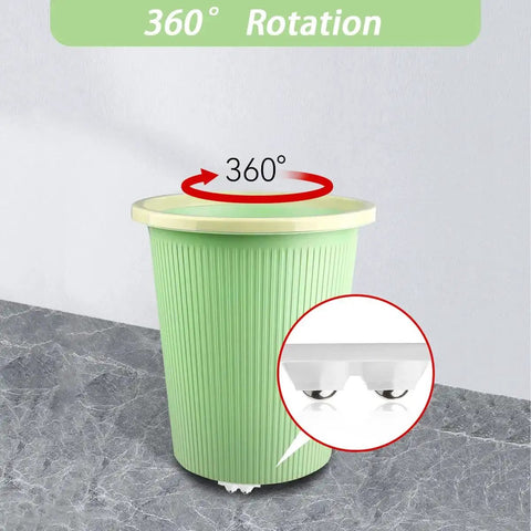 12 Pcs Self Adhesive Caster Wheels Stainless Steel 360 Degree Swivel Low Profile Rollers for Trash Cans installed