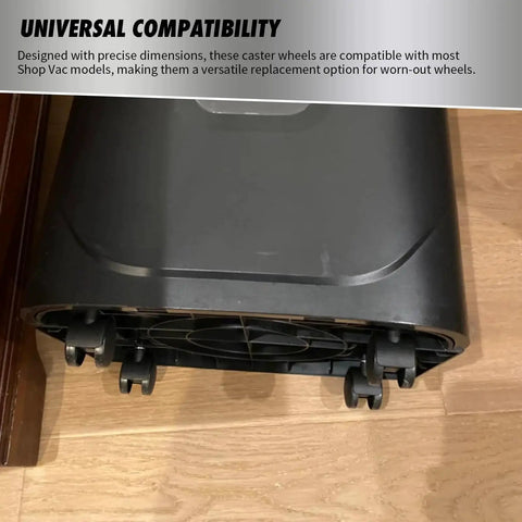 Base of vacuum cleaner with 4 Pack Caster Wheels For Vacuum Cleaners Replacement Durable And Easy To Install For Enhanced Mobility