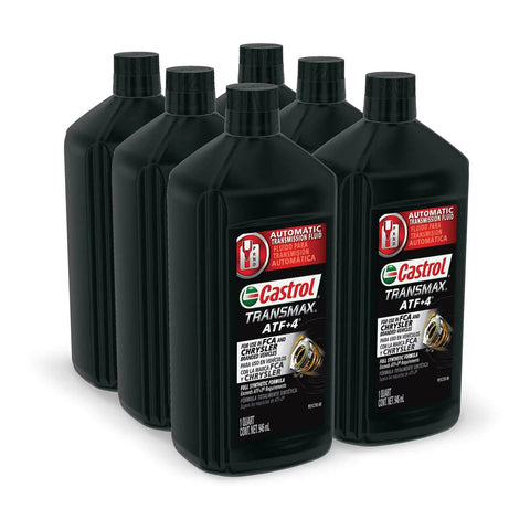ATF Plus 4 Full Synthetic Automatic Transmission Fluid For Chrysler Mopar, 1 Quart Bottle, Pack Of Six