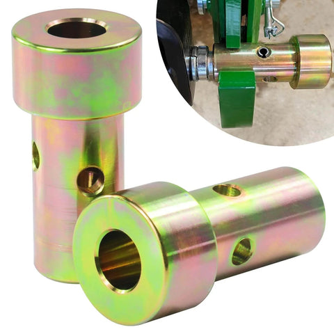 Two Pack CAT 1 Quick Hitch Adapter Bushing Kit With Top Link Pin And Lynch Pin For Category 1 3 Point Hitches And Tractors