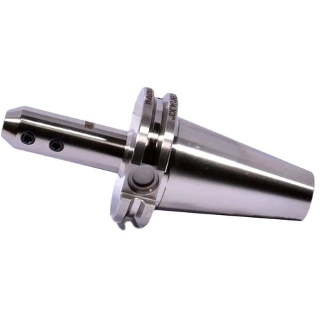 Side Lock End Mill Holder For One Eighth Inch Shank CAT40 Weldon Style 2.5 Inch Length Runout 0.0002 Inch 25,000 RPM Carbon Steel Made In USA