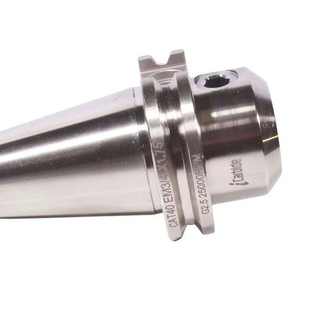 Side Lock Weldon Style CAT40 End Mill Holder 1.75 Inch Length EM3/4 For Precision Milling, 0.0002 Inch TIR, 25,000 RPM, 0.005 MM Runout, Pro Grade Carbon Steel, Made In USA, Precision Ground