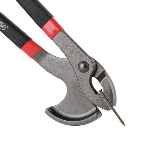 11 Inch Cats Paw Nail Puller Tool For Easy Nail Removal With High Carbon Steel Construction And Soft Grip Pliers