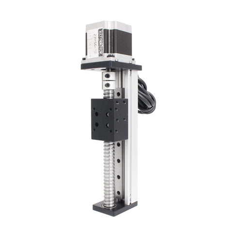 ✝️ Cbx1605 100mm / 3.94" linear stage actuator with square linear slide rail and 1605 ballscrew motorized xy xyz linear stage