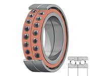 SKF 7013 ACE HCP4AH1DT Ceramic Hybrid Angular Contact Ball Bearing 65mm Bore No Lubricant Non-Metal Cage Front View