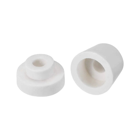 Ceramic tapered insulator beads, 6.5 mm dia, alumina porcelain, stepped, for heating wire, 2 pcs