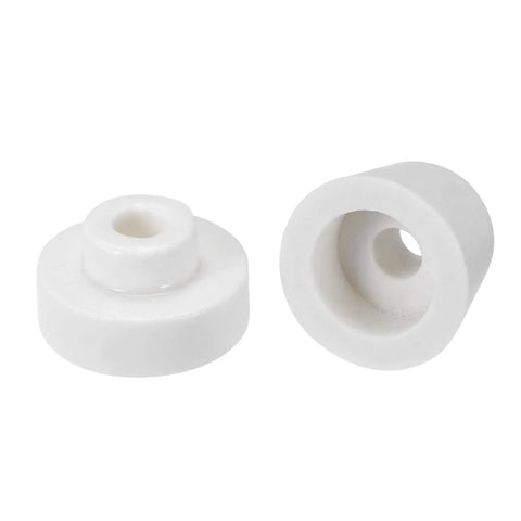 Ceramic tapered insulator beads, 6.3mm dia, alumina porcelain, for heating wire (2 pcs shown)