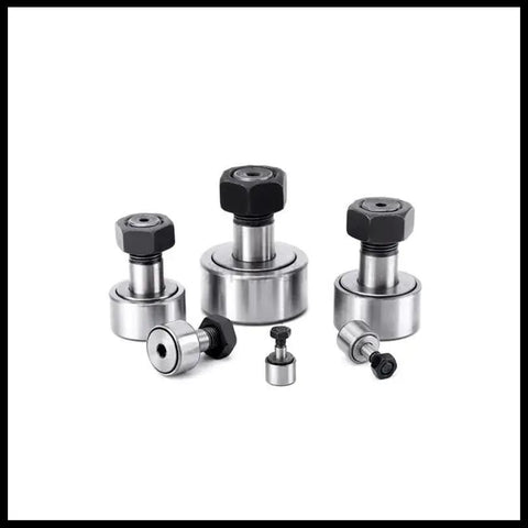 Beefed Up Heavy Duty Cam Follower Track Roller Bearings CF12 KR30 4 Piece Set with 30mm Roller Diameter and M12x1.5 Thread