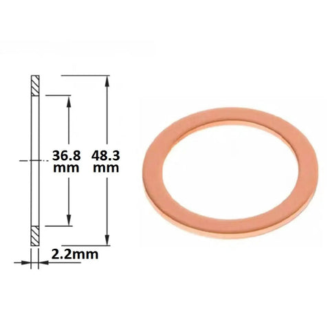CF35 Copper Seal Gasket For High Vacuum Conflat Flange 2.75 Inch UHV Compatible Leak Proof Hermetic Seal with dimensions