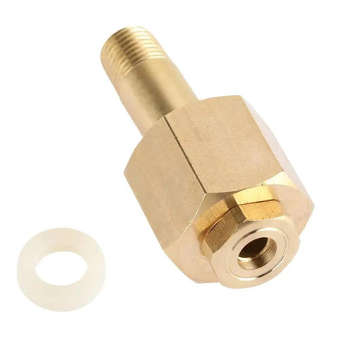 CGA-320 Brass Regulator Nut And Nipple With Washer For CO2 Gas Regulator Inlet Fittings Repair Part Heat Resistant And Anti Leak