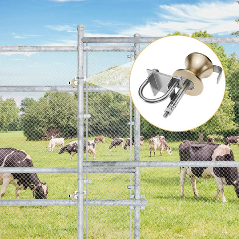 Sturdy Galvanized Steel Pipe Track Wheels For Chain Link Sliding Gates Fits 2 Inch Gate Frames And One And Five Eighths Inch Track Pipes Two Pack Durable Rust Resistant For Smooth Stable Gate Operation.