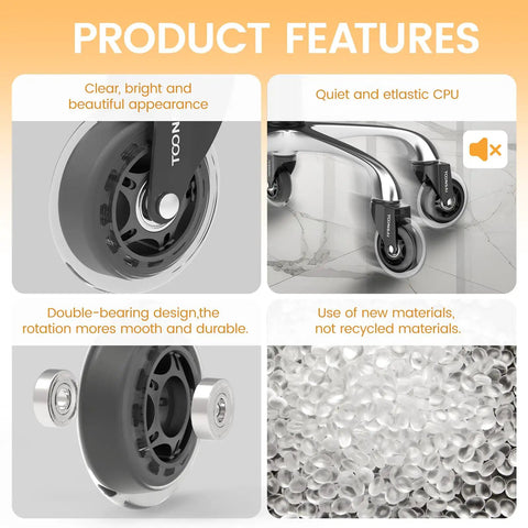 3 Inch Office Chair Wheels Replacement Casters For Carpet And Hard Floors 7-16 Inch Diameter And 7-8 Inch Stem Length Set Of 5