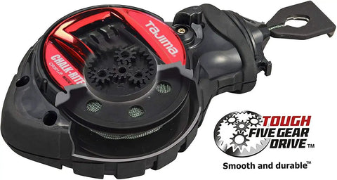 Chalk Line Jam Free Special Edition With Extra Bold One Millimeter Line And Five Gear Quick Retrieval For Precise Layout