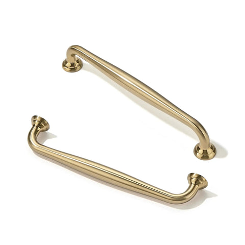 10 Pack 5 Inch Cabinet Handles In Champagne Bronze Finish Zinc Alloy Furniture Hardware Pulls For Kitchen Cabinets Bedroom Dresser Wardrobe 128mm Screw Spacing Durable Easy To Install