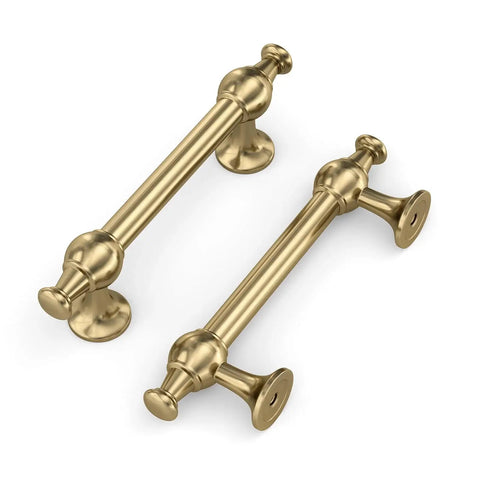 10 Pack 3 Inch Champagne Bronze Cabinet Handles Oval Bar Pulls With Rounded Corners Heavy Duty Solid Zinc Alloy Kitchen Drawer Hardware