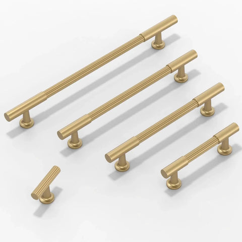 10 Pack Champagne Bronze Cabinet Pulls 5 Inch 128mm Honey Bronze Kitchen Cabinet Handles Solid Zinc Construction Heavy Duty
