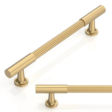 10 Pack Champagne Bronze Cabinet Pulls 5 Inch 128mm Honey Bronze Kitchen Cabinet Handles Solid Zinc Construction Heavy Duty