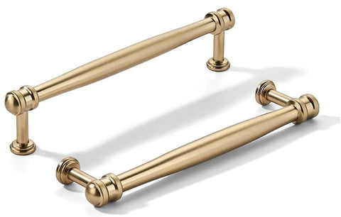 10 Pack 5 Inch Center Hole Champagne Bronze And Honey Bronze Cabinet Pulls Solid Heavy Duty Traditional Kitchen Cabinet Handles