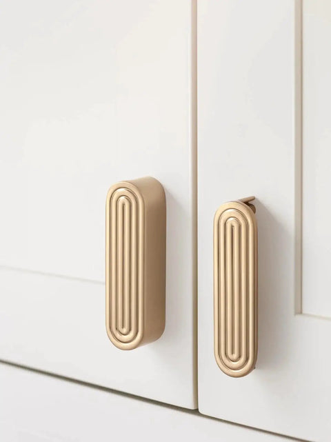 Champagne Bronze Cabinet Pulls 3 Inch Hole Center Circle Drawer Handles Zinc Alloy Hardware for cabinets dressers bathrooms 10 pack
