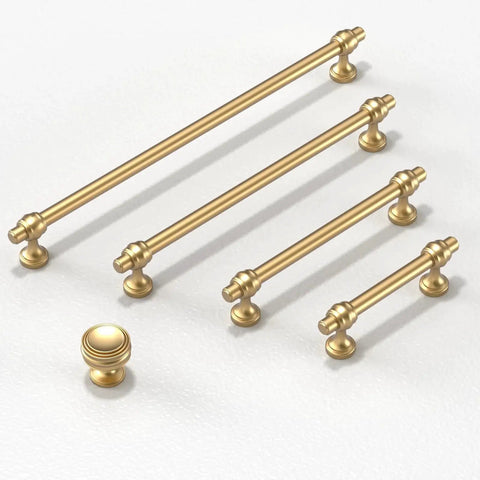 Champagne Bronze Cabinet Pulls 3 Inch Center To Center 76mm Pack Of 10 Honey Bronze Kitchen Handles with solid, durable metal construction