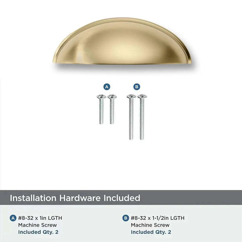 10 Pack 3 Inch Champagne Bronze Cup Drawer Pulls For Cabinets And Furniture Durable Solid Metal Kitchen Hardware with screws