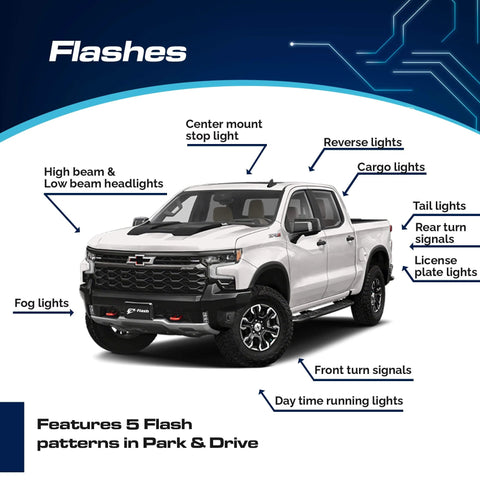 Vehicle Flasher Relay With LCM For Chevy Silverado And GMC Sierra 22-25, Tahoe Suburban 21-24, Yukon 21-24 Plug And Play Install