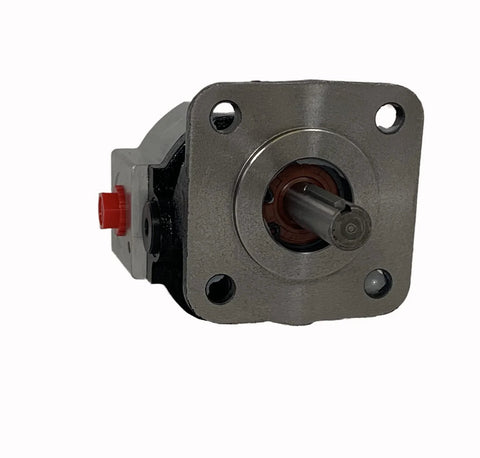 Front view of CHIEF MH Series Gear Pump: 0.258 CID, 2 GPM @ 1800 RPM, 2300 PSI, 4-Bolt Flange Mounting, SAE 8 Side Ports, Dual Rotation, 250179