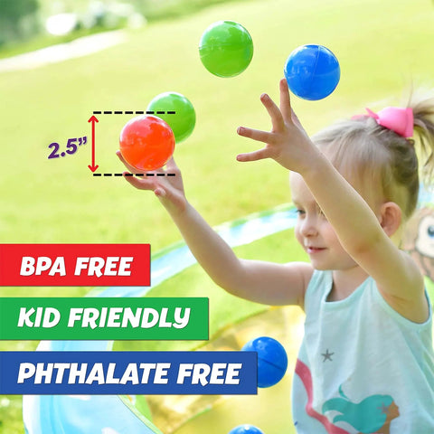 Child playing with 200 Premium Crush-Resistant Play Balls for Ball Pits – Non-Toxic, BPA & Phthalate Free – Vibrant Assorted Colors.