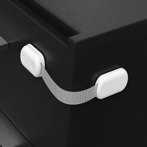 Eight Pack Child Safety Locks Use 3M Adhesive No Screws Or Magnets For Cabinets Drawers Ovens And Toilet Seats Quickly Installable