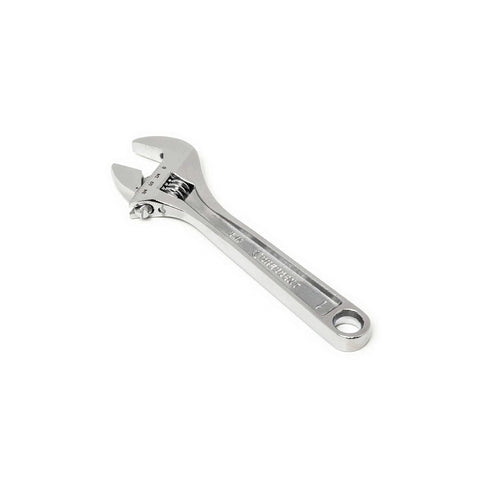 Chrome adjustable wrench from 180 Piece Professional Tool Set in Tool Storage Case - CTK180, ideal for versatile repairs.