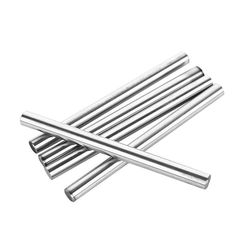 5 Pieces 8 x 100 mm Linear Motion Shaft Rods, round hardened chrome plated high carbon steel lathe bars, HRC60 hardness