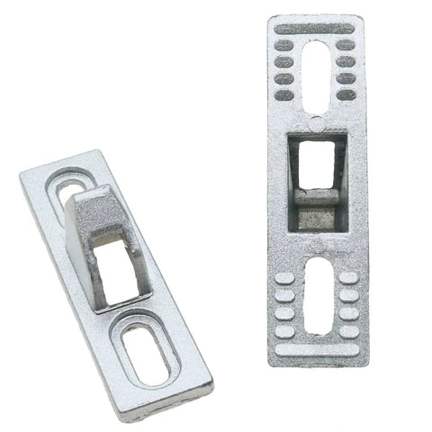 2 Pack Sliding Door Keeper and Lock Latch Set with Screws, Chrome Plated Zinc Alloy Hardware