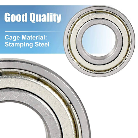 Beefy Deep Groove Ball Bearing 6003Z With Single Shield 17mm By 35mm By 10mm Chrome Steel Bearings Pack Of 1 Built For Heavy Duty DIY Projects.