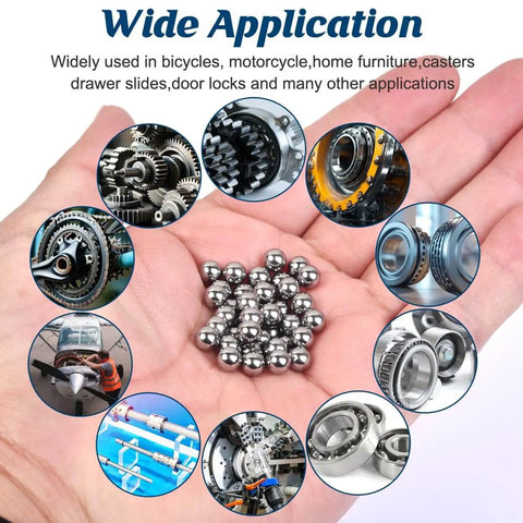 100 Piece G25 Precision Chrome Steel Bearing Balls Hardened And Mirror Polished One Quarter Inch 6 35 Millimeter For Bearings