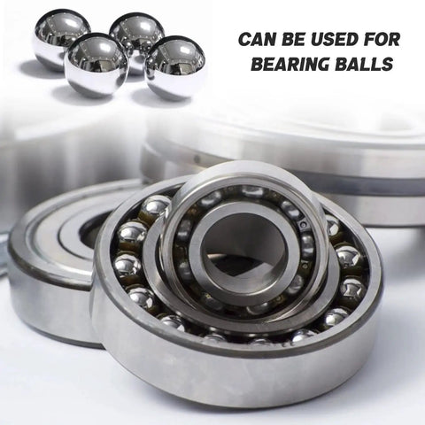 100 Pieces Chrome Steel Bearing Balls 16mm Five Eighths Inch Pro Grade G25 Polished Surface Lightly Oiled For Smooth Low Friction