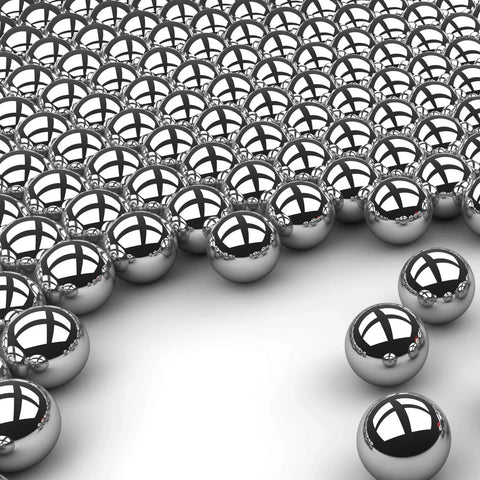 (25 Qty) 1/2" Inch (0.50") Precision Chrome Steel Bearing Balls G25 arranged in rows